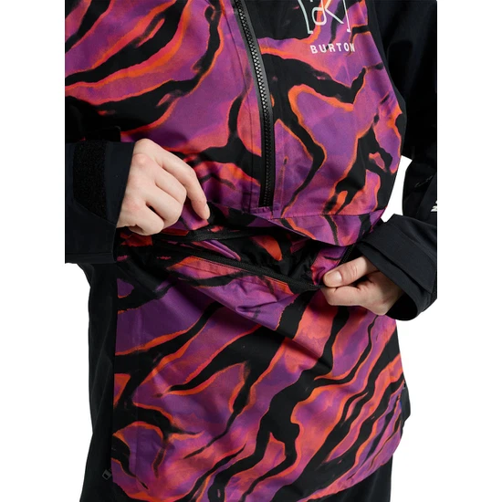 Damska Kurtka Snowboardowa Burton AK GORE-TEX 2L Kimmy Anorak (Slash Multi/True Black) FW26_4