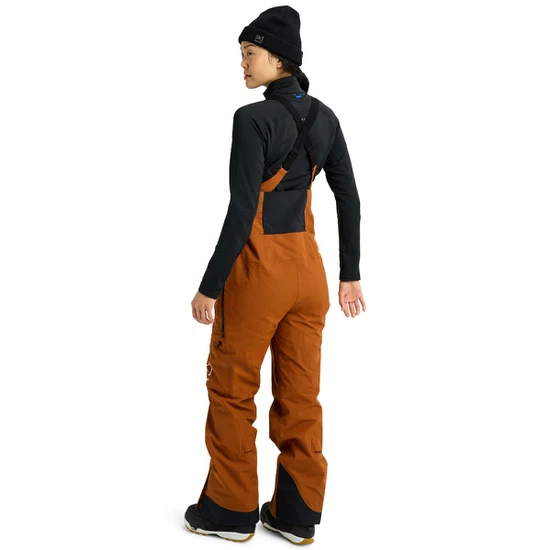 Damskie Spodnie Snowboardowe Burton AK GORE-TEX 2L Kimmy Bib (Chestnut Brown) FW26_3