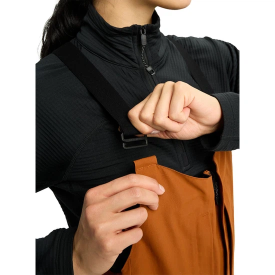 Damskie Spodnie Snowboardowe Burton AK GORE-TEX 2L Kimmy Bib (Chestnut Brown) FW26_4