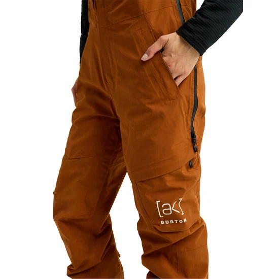 Damskie Spodnie Snowboardowe Burton AK GORE-TEX 2L Kimmy Bib (Chestnut Brown) FW26_5 thumbnail