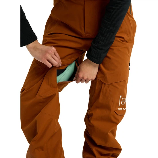 Damskie Spodnie Snowboardowe Burton AK GORE-TEX 2L Kimmy Bib (Chestnut Brown) FW26_7