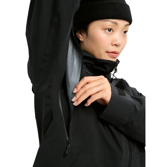 Damska Kurtka Snowboardowa Burton AK GORE-TEX 3L Kimmy Stretch (True Black) FW26_5