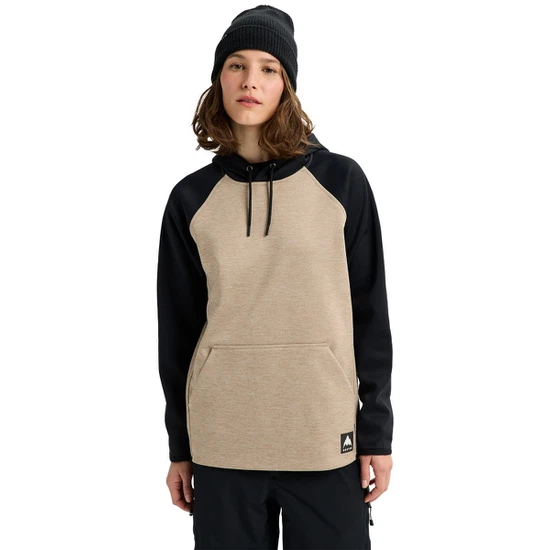 Damska Bluza Aktywna Burton Crown Weatherproof PO (Summit Taupe Heather/True Black) FW26_1 thumbnail