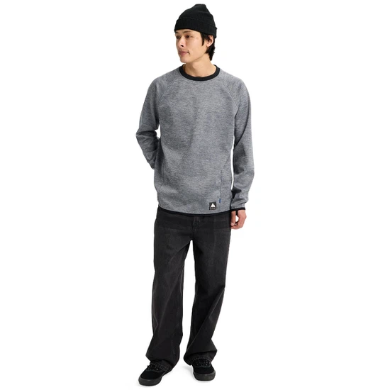 Bluza Aktywna Burton Crown Weatherproof Crew (True Black Heather) FW26_3 thumbnail