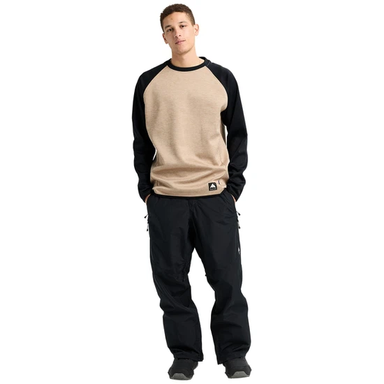 Bluza Aktywna Burton Crown Weatherproof Crew (Summit Taupe Heather/True Black) FW26_3 thumbnail
