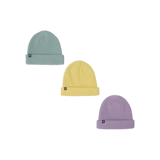 Czapka Zimowa Burton Recycled DND Beanie 3-Pack (Washed Lavender/Light Teal/Glow Yellow Green) FW26_2