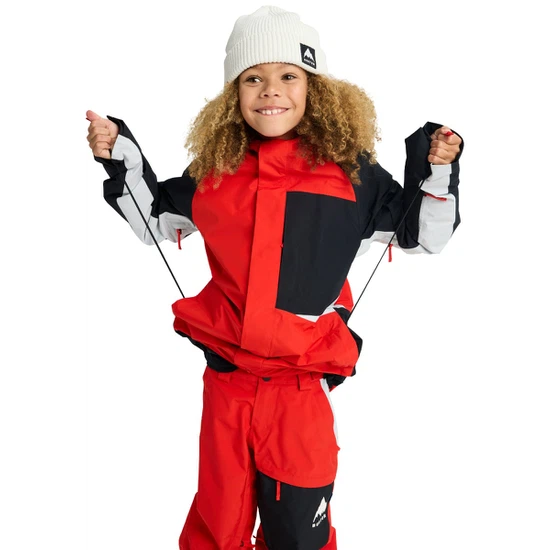 Dziecięca Kurtka Snowboardowa Burton GORE-TEX Powline (Flame Scarlet/True Black) FW26_5