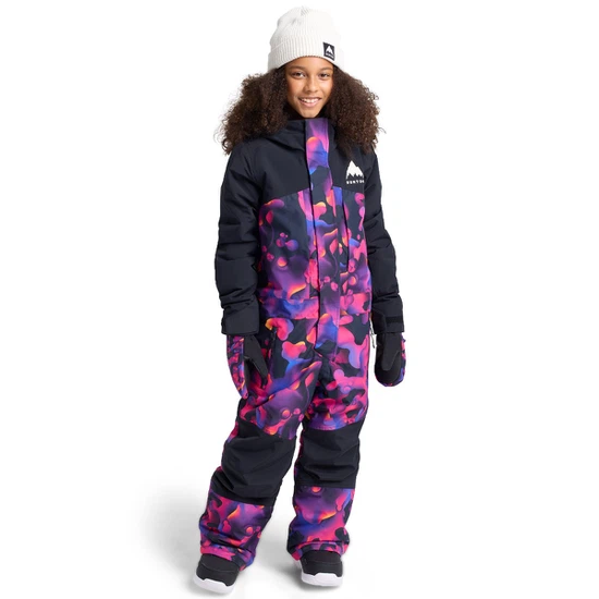 Dziecięcy Kombinezon Snowboardowy Burton One Piece (True Black/Lava Lamp) FW26_1