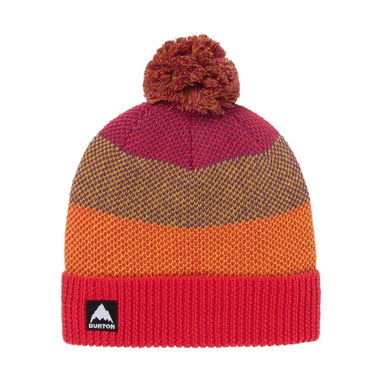 Dziecięca Czapka Zimowa Burton Fleece-Lined Pom (Fiesta Red Multi) FW26_3