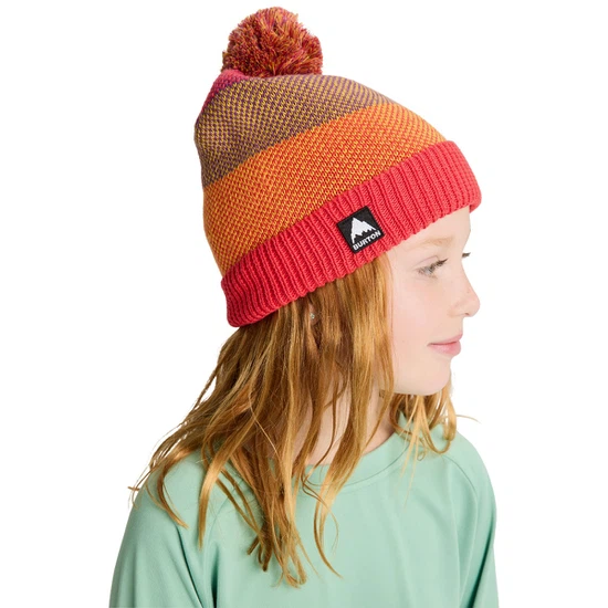 Dziecięca Czapka Zimowa Burton Fleece-Lined Pom (Fiesta Red Multi) FW26_2 thumbnail