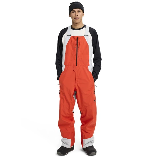 Męskie Spodnie Snowboardowe Burton Reserve GORE-TEX 2L Bib (Fiesta Red/Gray Cloud) FW26_2
