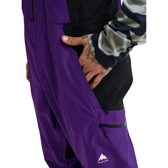 Męskie Spodnie Snowboardowe Burton Reserve GORE-TEX 2L Bib (Prism Violet/True Black) FW26_6 thumbnail