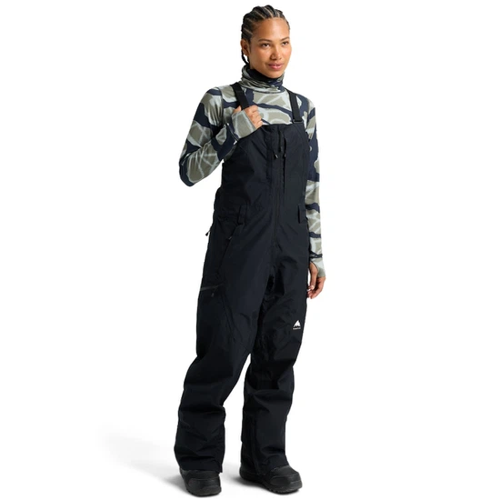 Damskie Spodnie Snowboardowe Burton Reserve GORE-TEX 2L Bib Tall (True Black) FW26_2