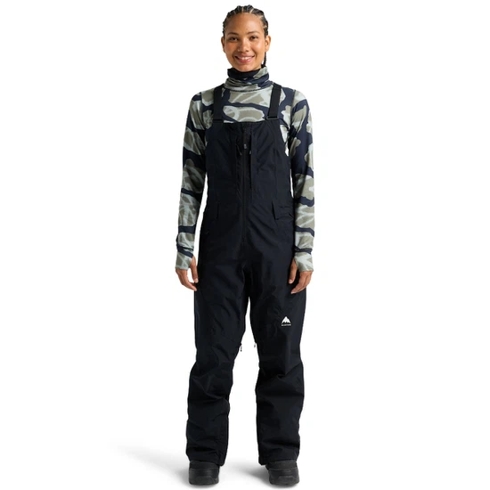 Damskie Spodnie Snowboardowe Burton Reserve GORE-TEX 2L Bib Tall (True Black) FW26_1