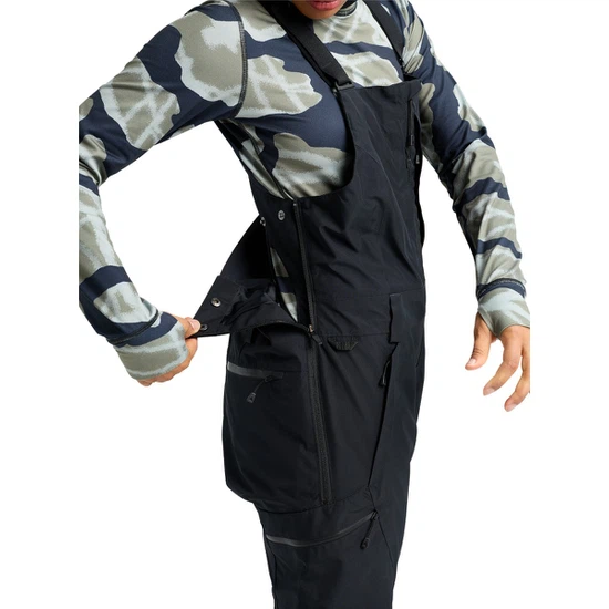 Damskie Spodnie Snowboardowe Burton Reserve GORE-TEX 2L Bib Tall (True Black) FW26_6