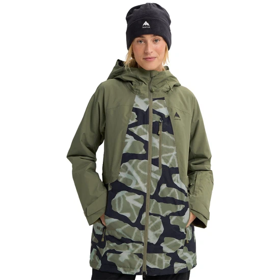 Damska Kurtka Snowboardowa Burton Reserve 2L Insulated (Forest Moss/Graffiti Camo) FW26_1 thumbnail