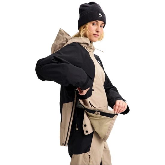 Damska Kurtka Snowboardowa Burton Reserve 2L Relaxed Anorak (Summit Taupe/True Black) FW26_7