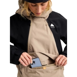 Damska Kurtka Snowboardowa Burton Reserve 2L Relaxed Anorak (Summit Taupe/True Black) FW26_5 thumbnail