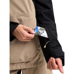 Damska Kurtka Snowboardowa Burton Reserve 2L Relaxed Anorak (Summit Taupe/True Black) FW26_6 thumbnail