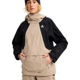 Damska Kurtka Snowboardowa Burton Reserve 2L Relaxed Anorak (Summit Taupe/True Black) FW26_4 thumbnail