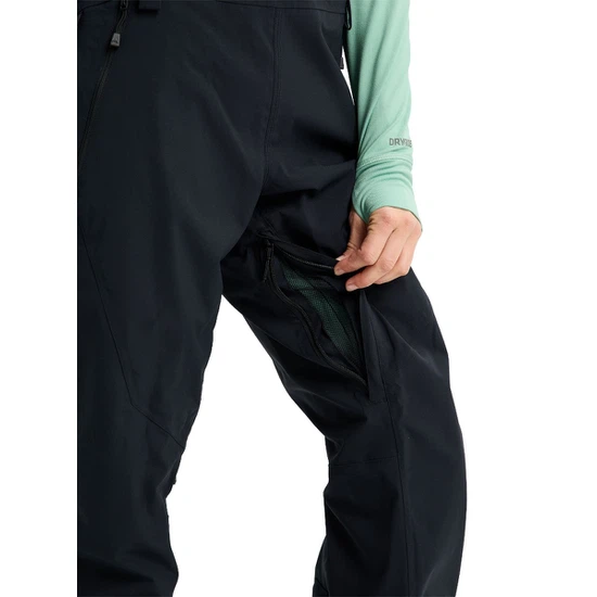Damskie Spodnie Snowboardowe Burton Reserve 2L Stretch Bib (True Black) FW26_6 thumbnail