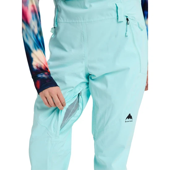 Damskie Spodnie Snowboardowe Burton Reserve 2L Stretch Bib (Light Teal) FW26_7 thumbnail