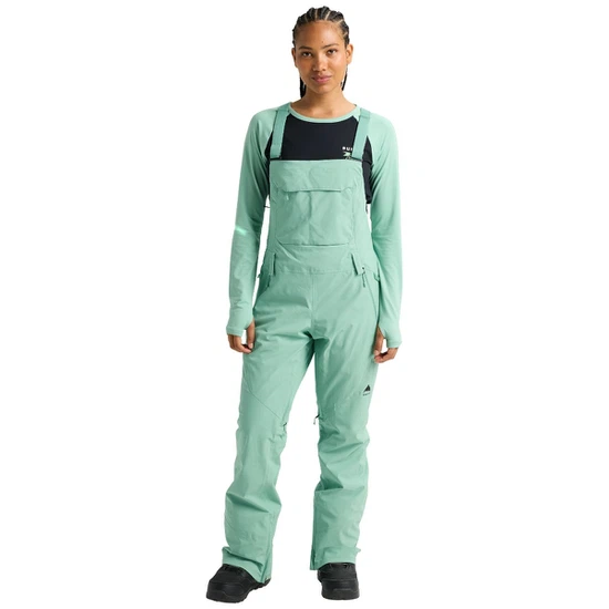Damskie Spodnie Snowboardowe Burton Reserve 2L Stretch Bib (Soft Sage) FW26_2