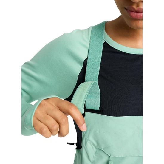 Damskie Spodnie Snowboardowe Burton Reserve 2L Stretch Bib (Soft Sage) FW26_4