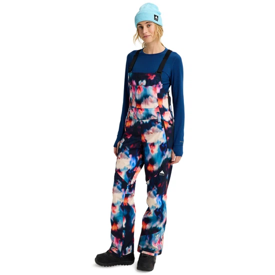 Damskie Spodnie Snowboardowe Burton Reserve 2L Stretch Bib (Floral Blur) FW26_2 thumbnail