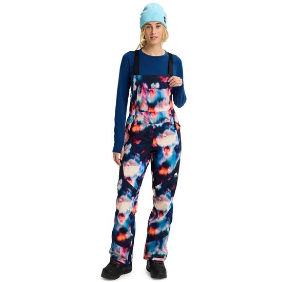 Damskie Spodnie Snowboardowe Burton Reserve 2L Stretch Bib (Floral Blur) FW26_1
