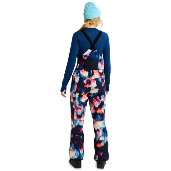 Damskie Spodnie Snowboardowe Burton Reserve 2L Stretch Bib (Floral Blur) FW26_3