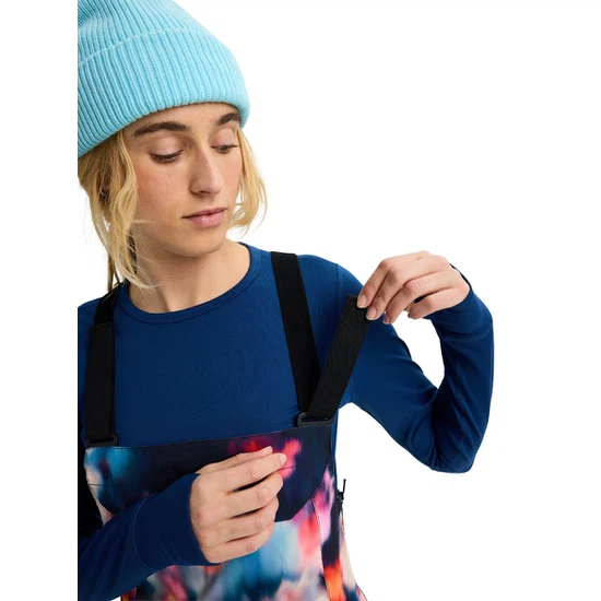 Damskie Spodnie Snowboardowe Burton Reserve 2L Stretch Bib (Floral Blur) FW26_4 thumbnail