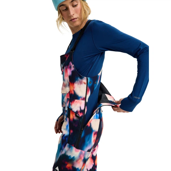 Damskie Spodnie Snowboardowe Burton Reserve 2L Stretch Bib (Floral Blur) FW26_5