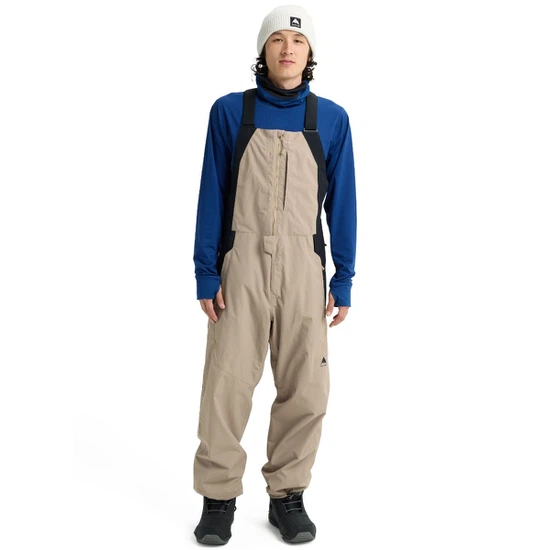 Spodnie Snowboardowe Burton Reserve 2L Relaxed Bib (Summit Taupe/True Black) FW26_2 thumbnail