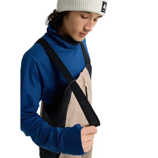 Spodnie Snowboardowe Burton Reserve 2L Relaxed Bib (Summit Taupe/True Black) FW26_4