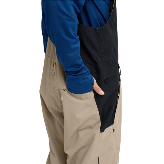 Spodnie Snowboardowe Burton Reserve 2L Relaxed Bib (Summit Taupe/True Black) FW26_5