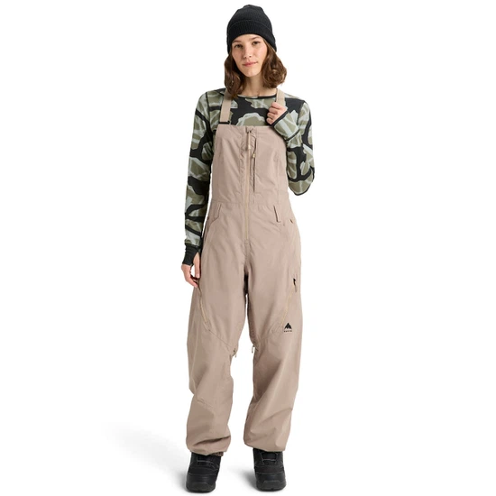 Damskie Spodnie Snowboardowe Burton Reserve 2L Bib (Summit Taupe) FW26_1 thumbnail
