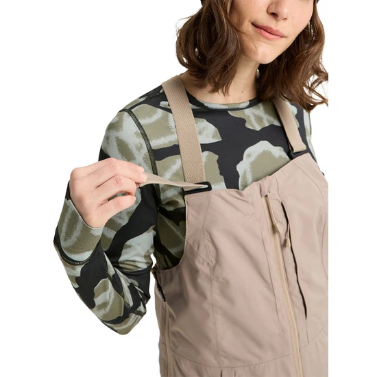 Damskie Spodnie Snowboardowe Burton Reserve 2L Bib (Summit Taupe) FW26_4 thumbnail