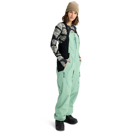 Damskie Spodnie Snowboardowe Burton Reserve 2L Bib (Soft Sage/True Black) FW26_2 thumbnail