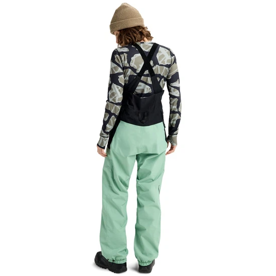 Damskie Spodnie Snowboardowe Burton Reserve 2L Bib (Soft Sage/True Black) FW26_3