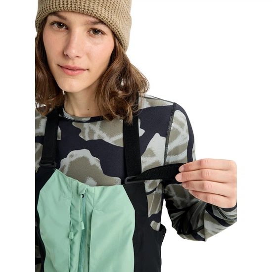 Damskie Spodnie Snowboardowe Burton Reserve 2L Bib (Soft Sage/True Black) FW26_5 thumbnail