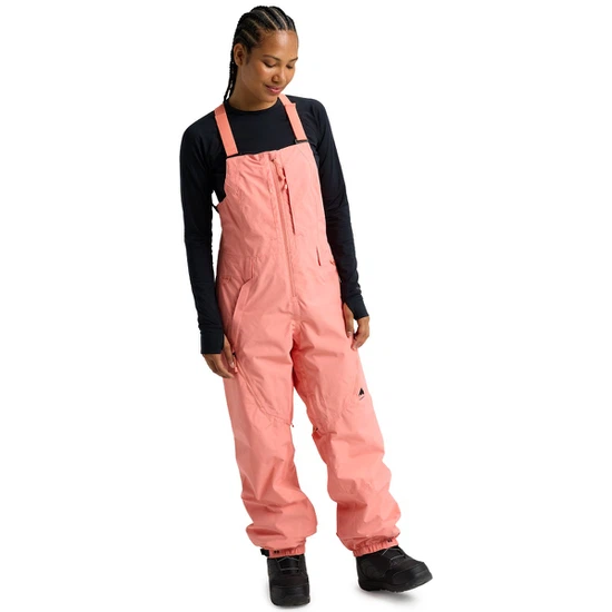 Damskie Spodnie Snowboardowe Burton Reserve 2L Bib (Sunrise Coral) FW26_3 thumbnail