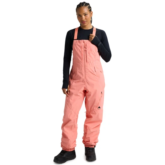 Damskie Spodnie Snowboardowe Burton Reserve 2L Bib (Sunrise Coral) FW26_1 thumbnail