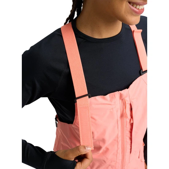 Damskie Spodnie Snowboardowe Burton Reserve 2L Bib (Sunrise Coral) FW26_4