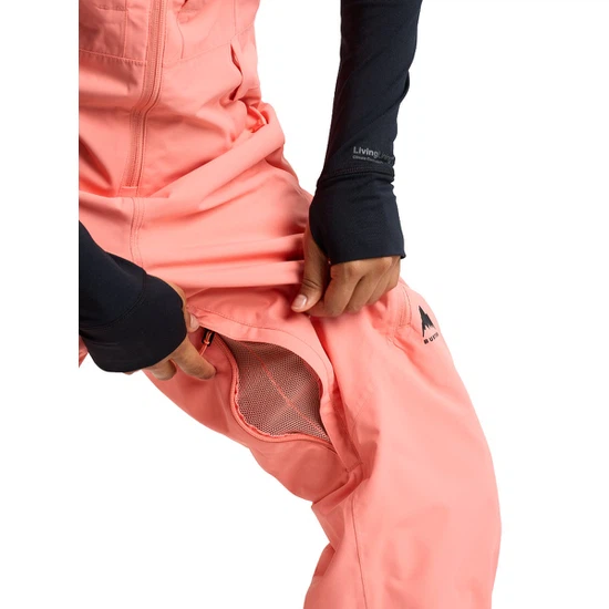 Damskie Spodnie Snowboardowe Burton Reserve 2L Bib (Sunrise Coral) FW26_7 thumbnail