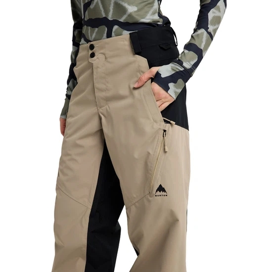 Damskie Spodnie Snowboardowe Burton Reserve 2L Relaxed (Summit Taupe/True Black) FW26_4