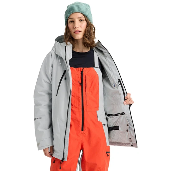 Damska Kurtka Snowboardowa Burton Reserve GORE-TEX 2L Insulated (Gray Cloud) FW26_7