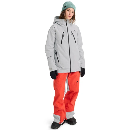 Damska Kurtka Snowboardowa Burton Reserve GORE-TEX 2L Insulated (Gray Cloud) FW26_3