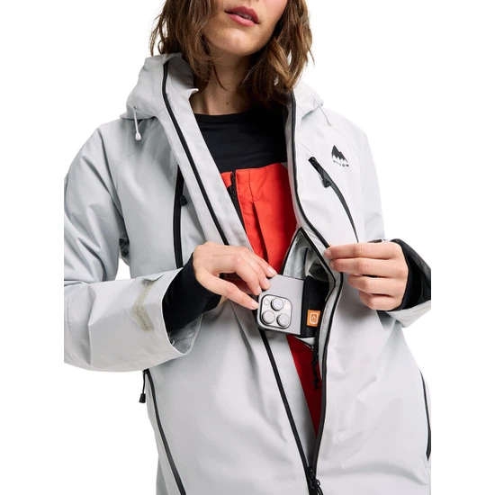 Damska Kurtka Snowboardowa Burton Reserve GORE-TEX 2L Insulated (Gray Cloud) FW26_6 thumbnail