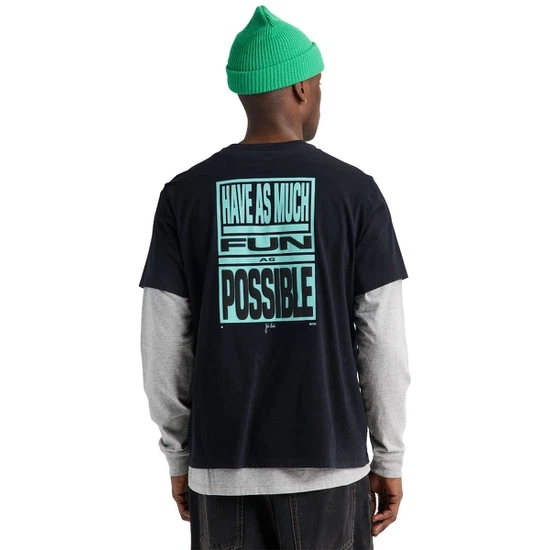 Koszulka From Burton to the World (True Black) SS26_2